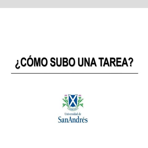 Subir una tarea SAE