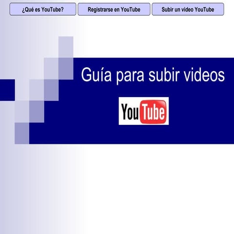 Guía para subir videos a YouTube