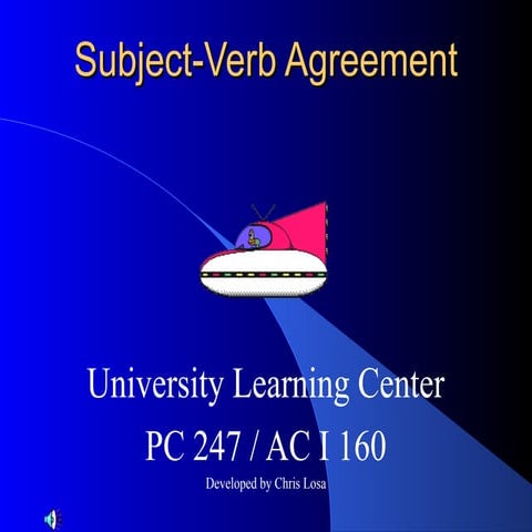 Lesson plan on subject verb agreement | DOCX