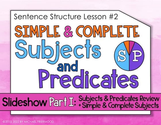 Subject And Predicate Explanation Predicate Adjectives: Explanation