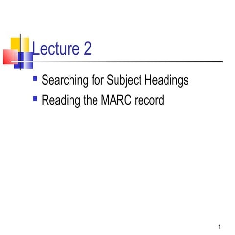 Subject analysis, process of subject analysis