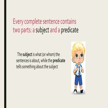 subject and predicate ppt