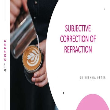Subjective refraction