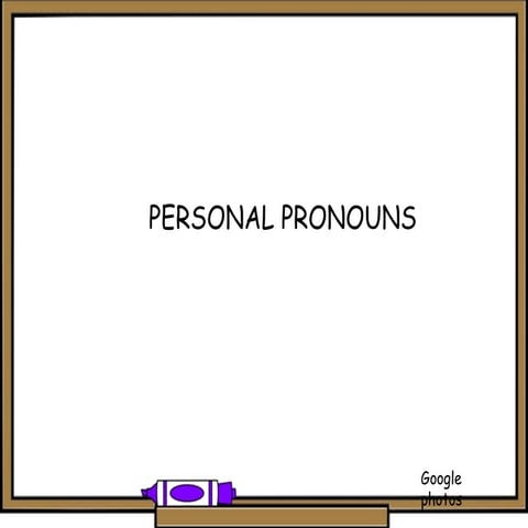 Subject pronouns