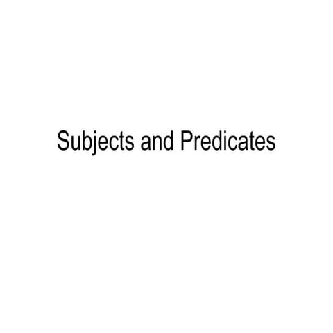 Understanding subjects and predicates is fundamental to mastering English gra...
