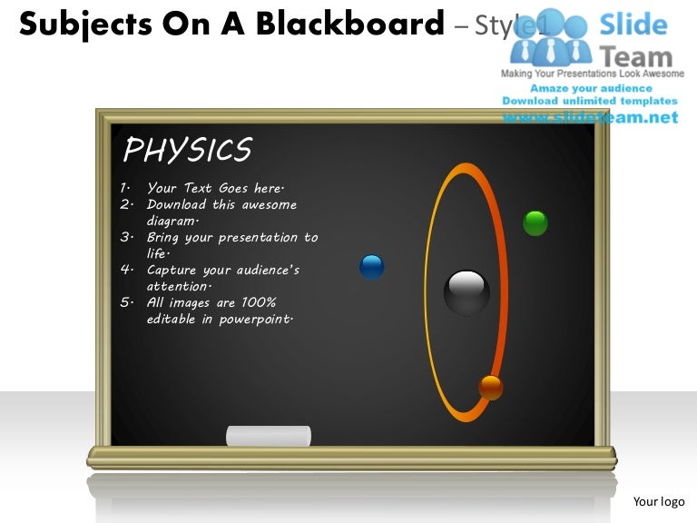 Chalkboard slide background picture