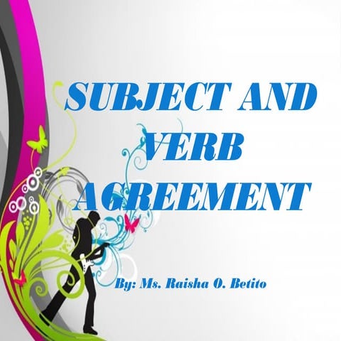 Subject verb agreement presentation
