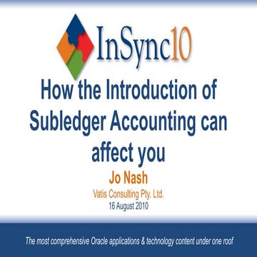 Subledger accounting