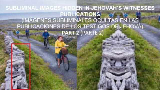 SUBLIMINAL IMAGES HIDDEN IN JEHOVAH WITNESSES PUBLICATIONS - PART 2 (IMÁGENES...