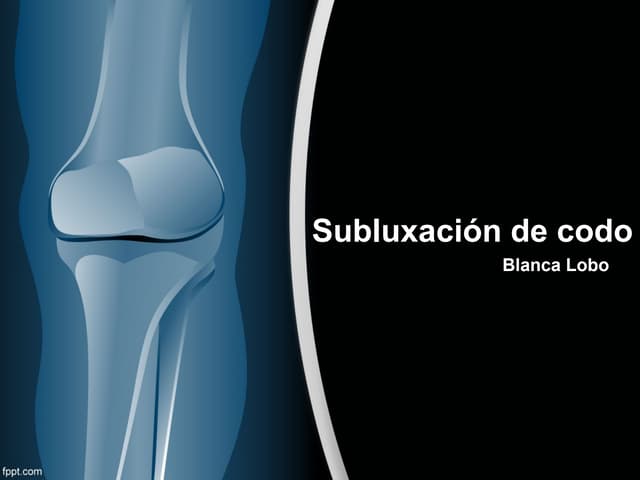 Subluxacion de codo