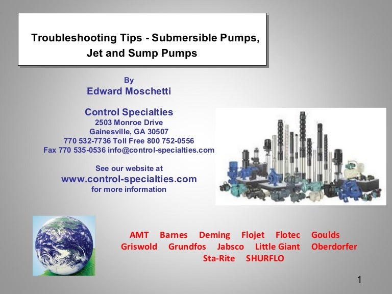 Submersible Pumps Trouble Shooting