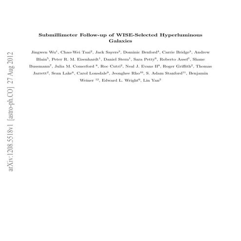 Submillimeter follow up_of_wise_selected_hyperluminous_galaxies