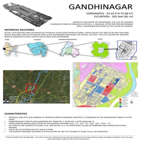   gandhinagar town planning literature study