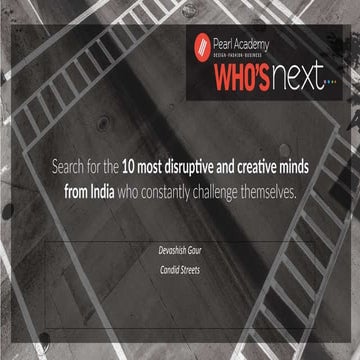 Submission format who's next challenge