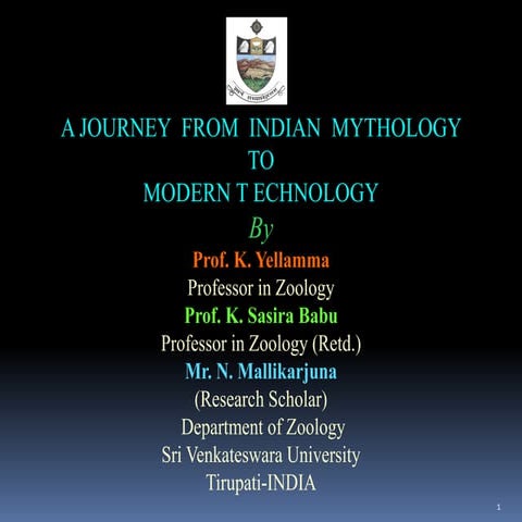 Indian Mythology and Modern Technology  