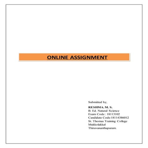 Submitted by reshma. m. s.