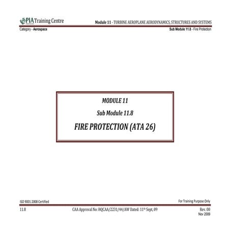 Comprehensive Training on Aircraft Fire Protection Systems and Safety | PDF
