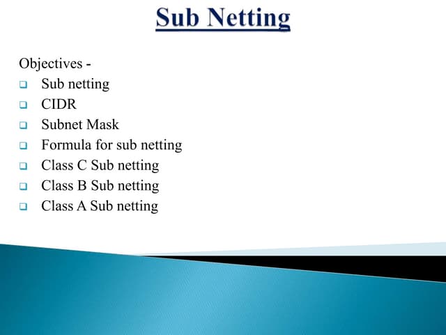 Sub Netting