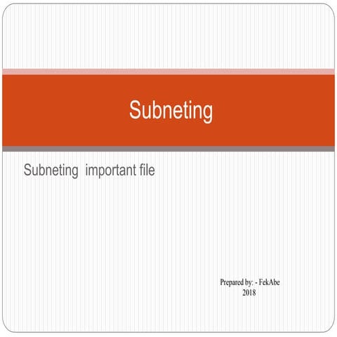 Subnetting