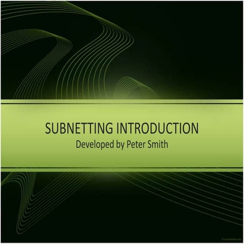 Subnetting Introduction