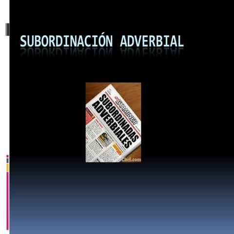 Subordinación adverbial