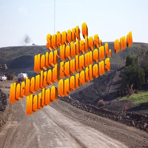 Subpart O - Motor Vehicles