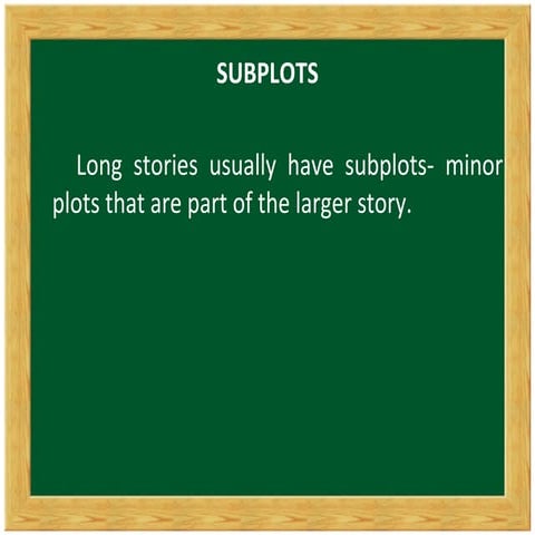 Subplots and episodes