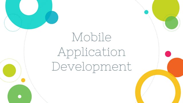 Mobile Application Development