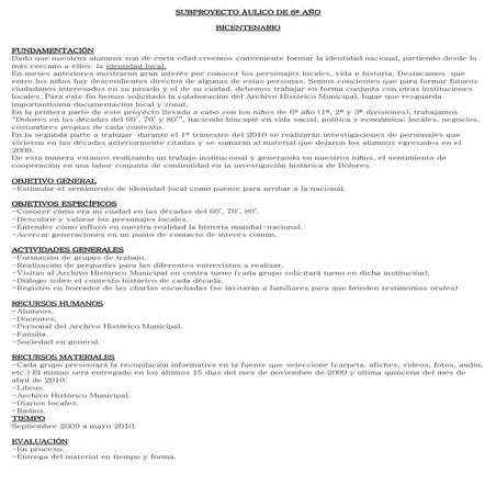 Bicentenario: proyecto de Mariel Romero