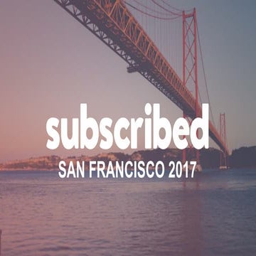 Subscribed 2019 - Implementing a Consumption-Based Pricing Strategy | PPTX