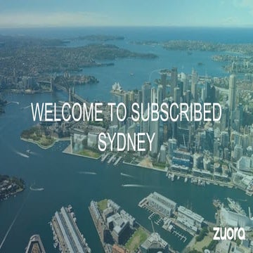 Sydney Subscribed 2016: Keynote