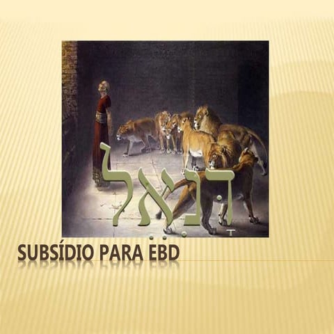 Subsídio para EBD - Daniel