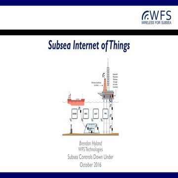 Subsea control down under subsea internet of things