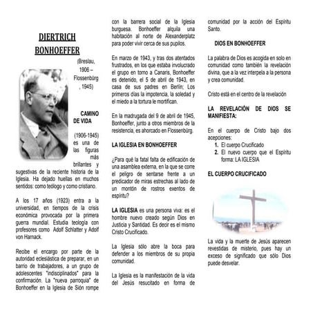 Subsidio diertrich bonhoeffer