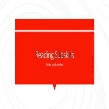 Subskills