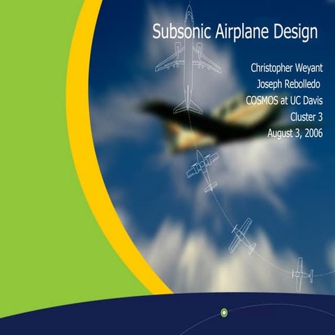 Subsonic Airplane Design