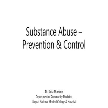 Substance abuse | PPTX