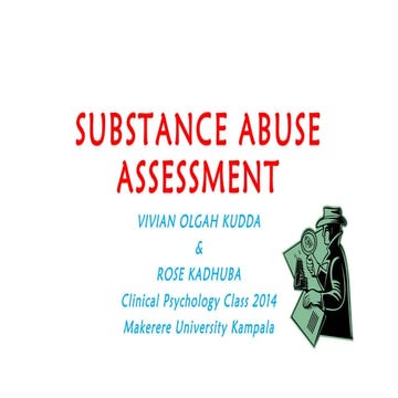 Substance abuse assessment