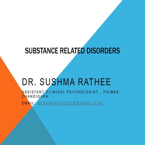 Substance related disorders