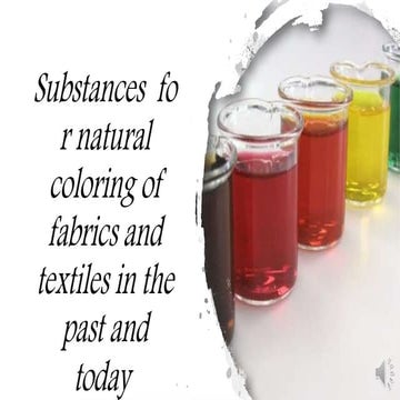 Finland - Substances for natural coloring of tissues and textiles (2)