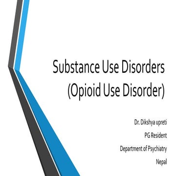 Opioid use disorders