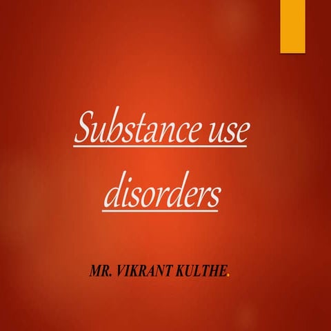 Substance use disorders 2020