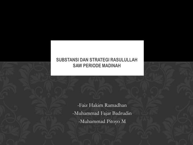 Dakwah Rasulullah Periode Makkah | PPT