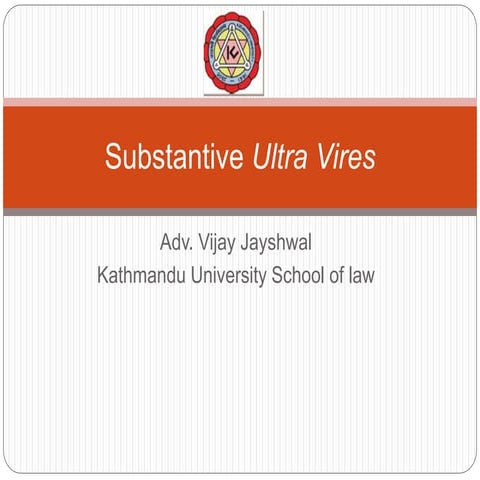 Substantive ultra vires
