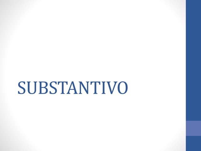 Substantivo