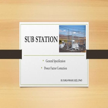 Sub station training