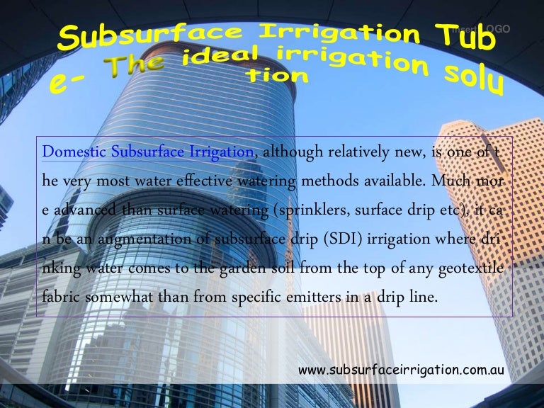 Subsurface irrigation for lawns