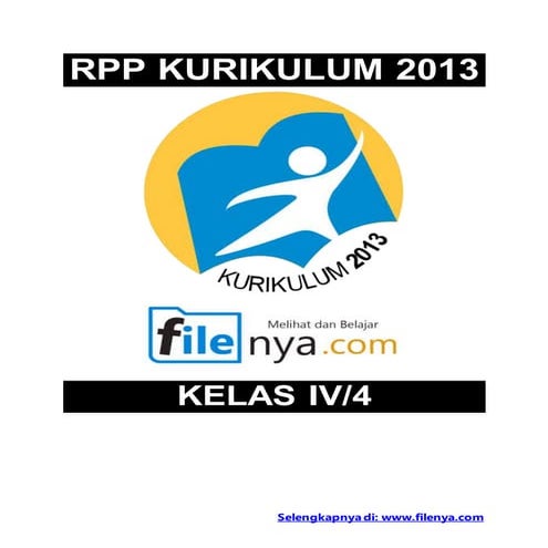 RPP Kurikulum 2013 SD/MI Kelas 4 Subtema 1 Pembelajaran 2 Semester 2 Makananku 