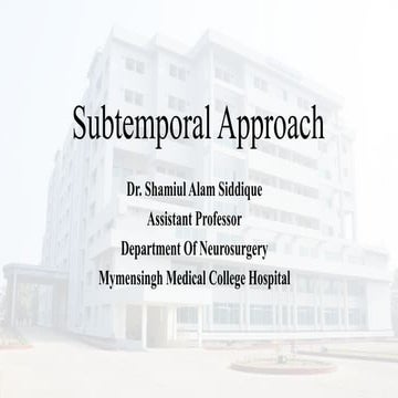 Pterional craniotomy | PPTX
