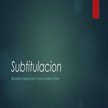 Subtitulación 